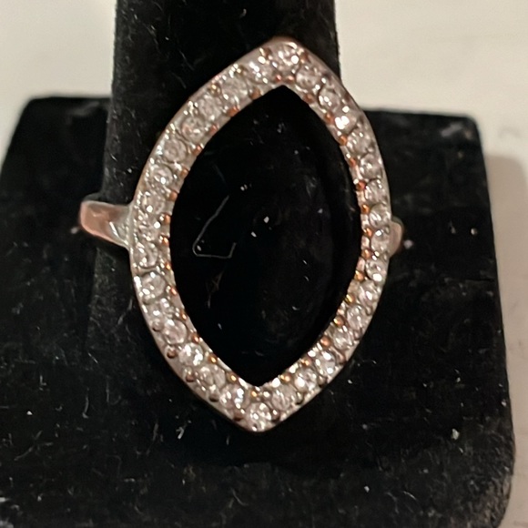 2 Rings cz & silver colored Sz 11 and 10.5 - Picture 3 of 6